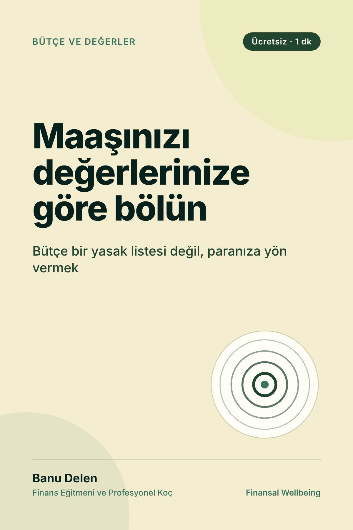 Maaşınızı Değerlerinize Göre Bölün