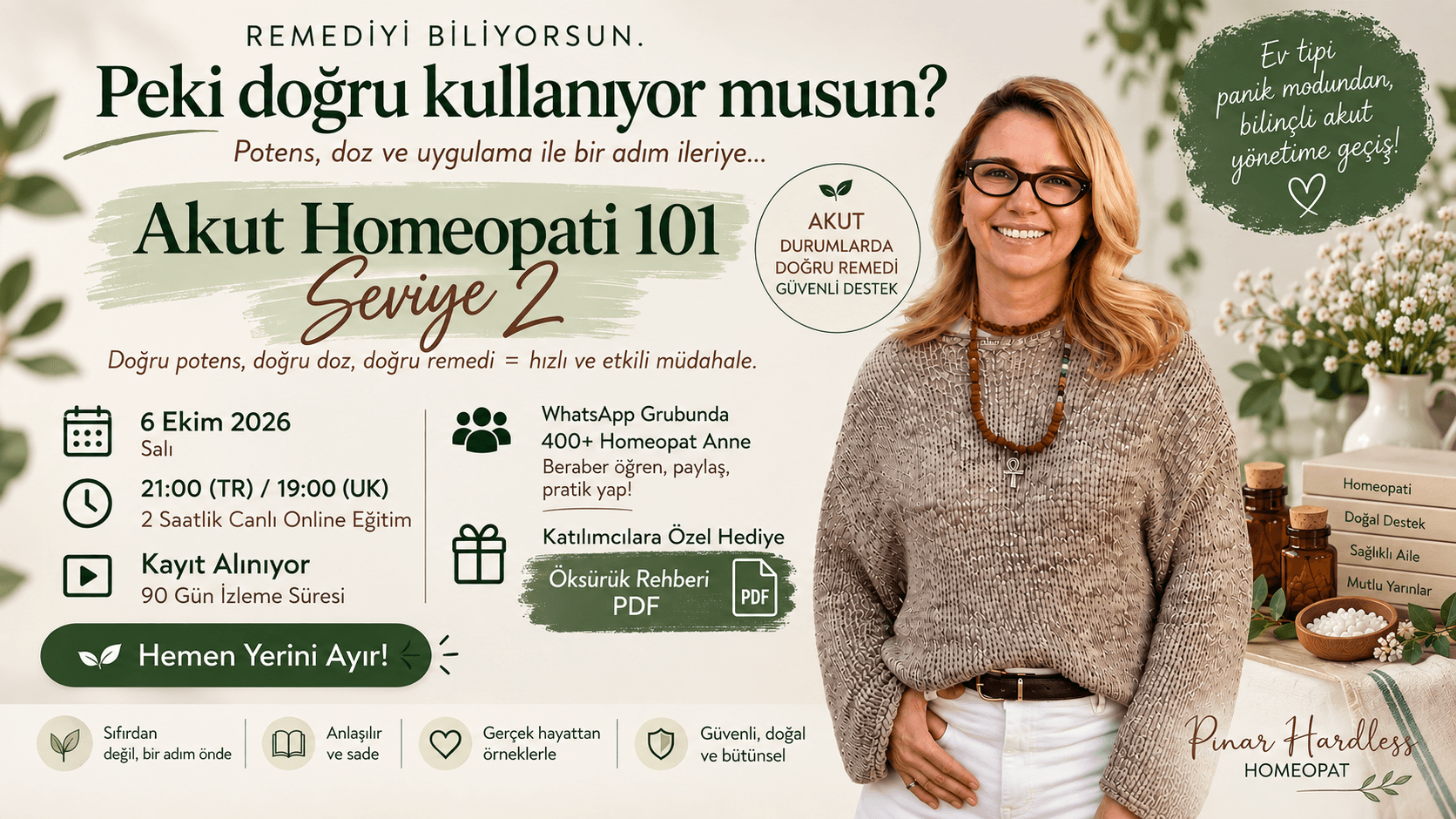 Akut Homeopati Eğitimi — Seviye 2